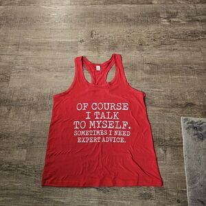 Red Graphic Tank Top